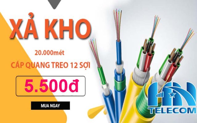 Xả kho Cáp quang treo 12Fo