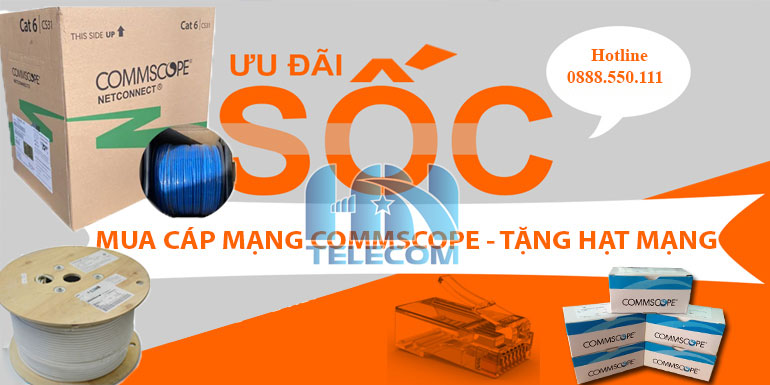 Giảm giá cáp mạng amp commscope