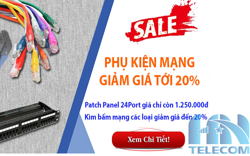 Giảm giá Patch Panel 24 Port AMP