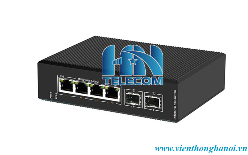 Switch công nghiệp poe 4 port upcom
