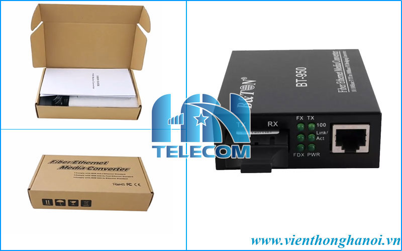 converter 2 sợi quang BTON