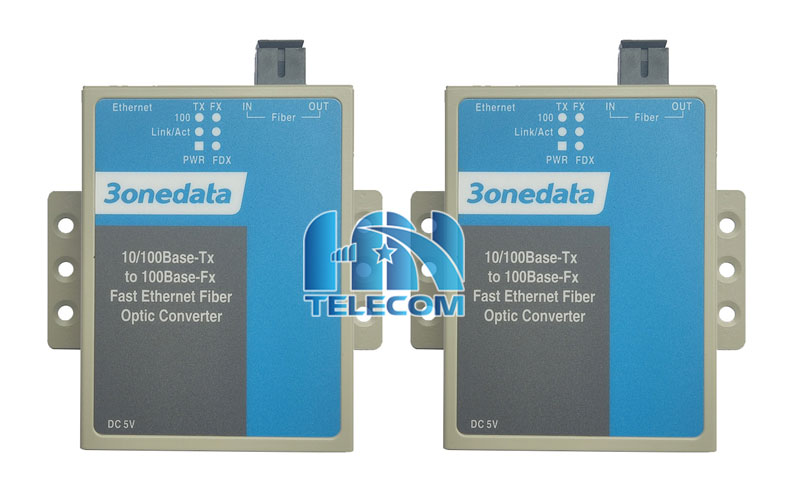 Converter 3onedata 1100-ss-sc-20km 1 sợi 100m