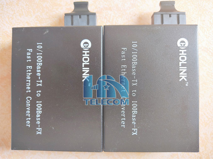 Converter quang HOLINK HL-1211S-20 2 sợi 100m