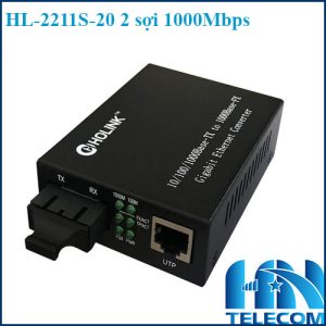 Bộ chuyển đổi quang điện HOLINK 2 sợi 1G