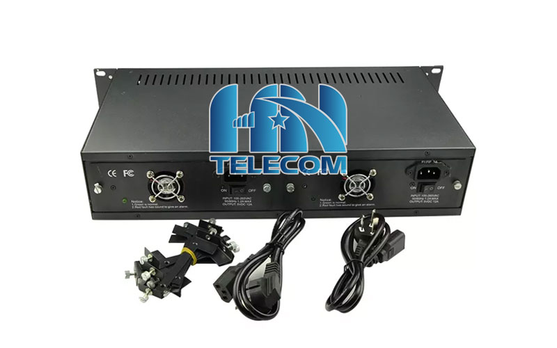 Khung nguồn tổng cắm 14 Converter quang