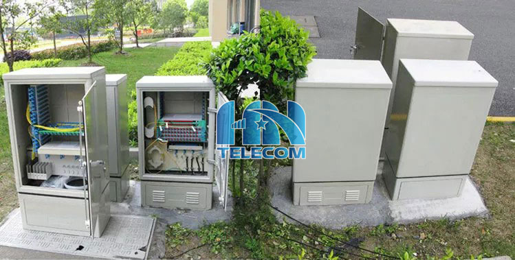 Tủ ODF 144 FO đầy đủ phụ kiện