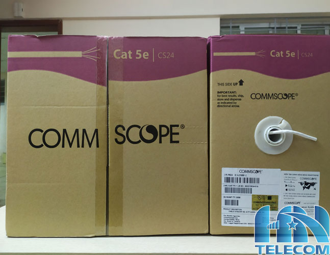 Ảnh dây cáp mạng amp commscope cat5 utp
