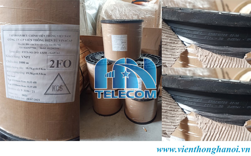 Cáp quang 2 core bọc chặt vinacap