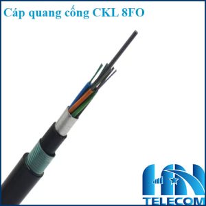 Cáp quang luồn cống 8fo kim loại ckl