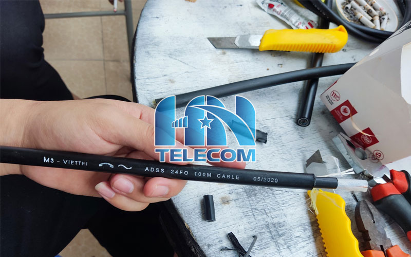 Cáp quang adss 24 core kv100m