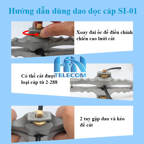 Hướng dẫn dùng dao dọc vỏ cáp quang