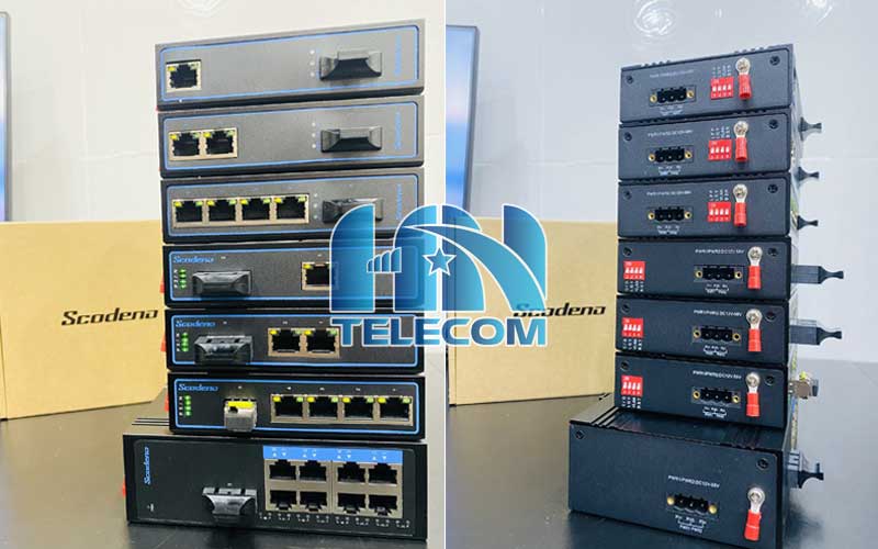Thiết bị chia mạng industrial switch scodeno