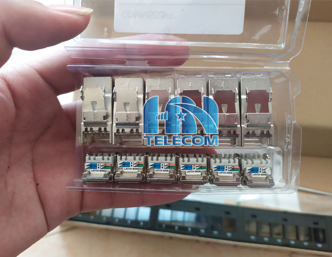 Hạt mạng cat6A cho patch panel cat6a 48 port