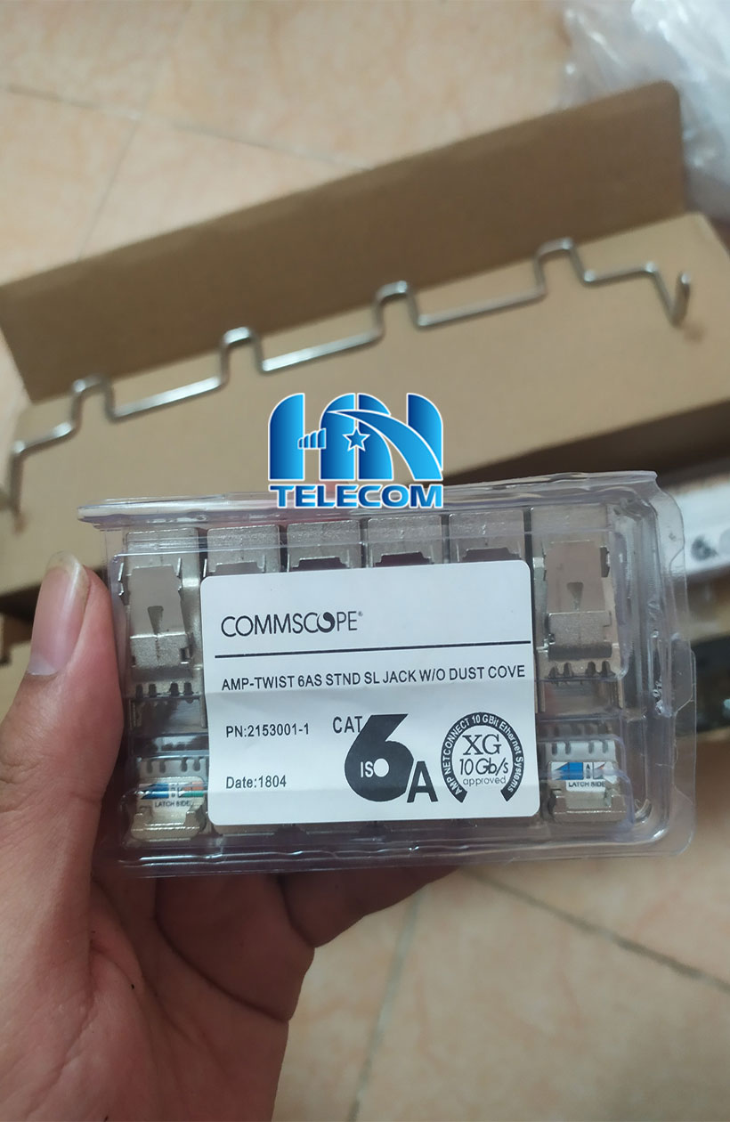 Nhân mạng patch Panel cat6a 24 port chống nhiễu amp