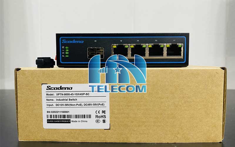Switch công nghiệp scodeno 4 port