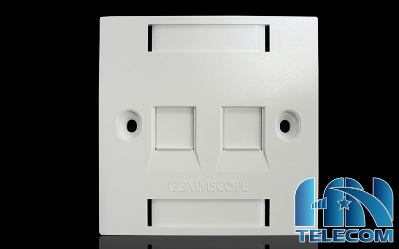 Mặt nạ mạng 2 cổng hình vuông commscope