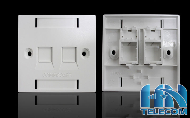 Mặt faceplate 2 cổng amp