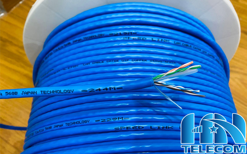 cấu trúc dây cáp mạng cat6e UTP Speed link