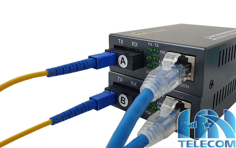 Converter quang Optone 1 sợi 100mbps