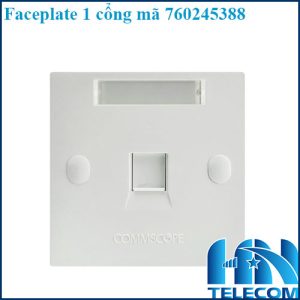 Mặt 1 port faceplate hình vuông
