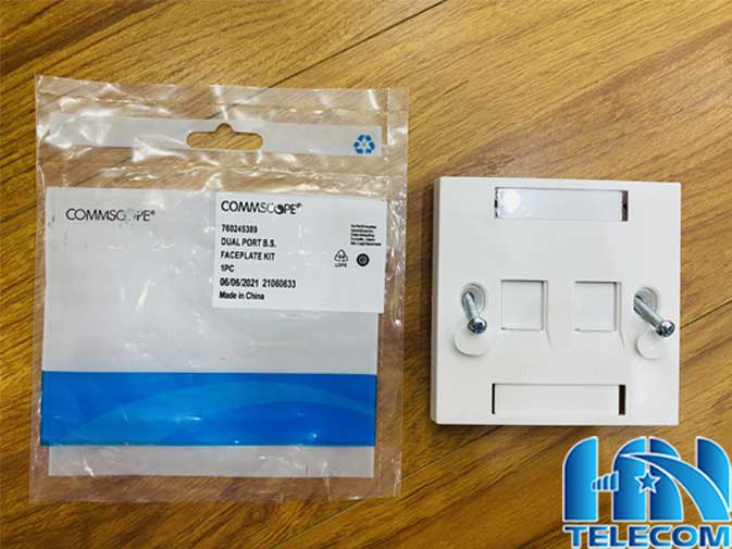 Mặt 2 port faceplate commscope