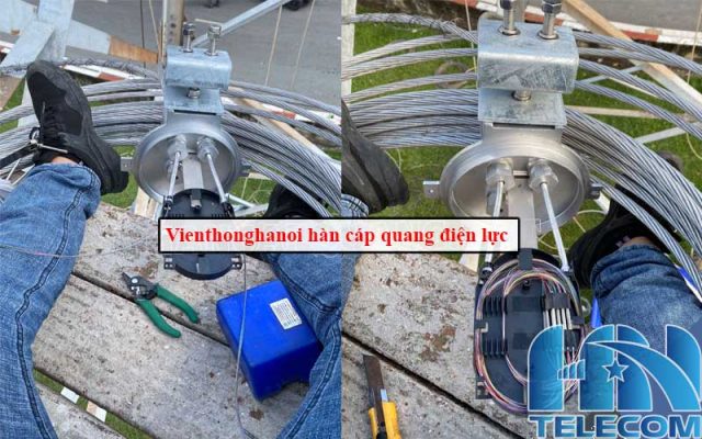 hàn cáp quang OPGW điện lực