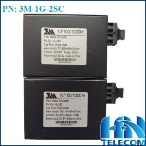 Converter quang 3M 2 sợi 1g 3M-1G-2SC chính hãng