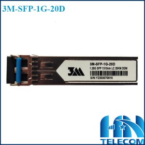 Module quang SFP 1G 2 sợi 3M-SFP-1G-20D
