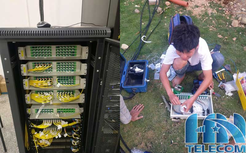 Đấu nối và Test thông tín hiệu tại phòng sever