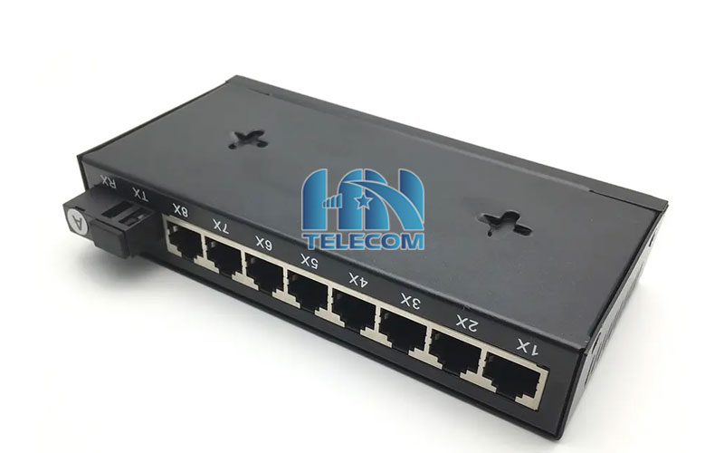 Switch 1 cổng quang 8 cổng LAN RJ45