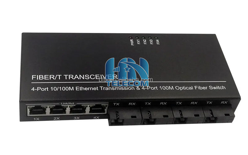 Switch quang 4 cổng fiber 100Mbps