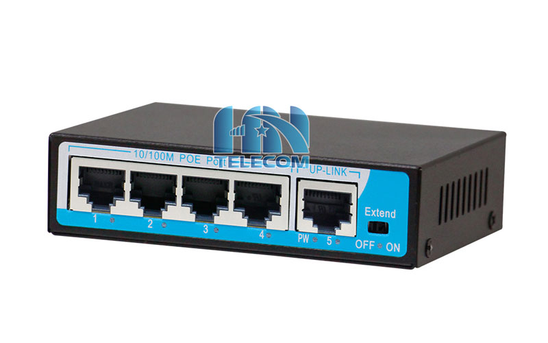 Switch POE 4 port Hrui HR900-AF-42N