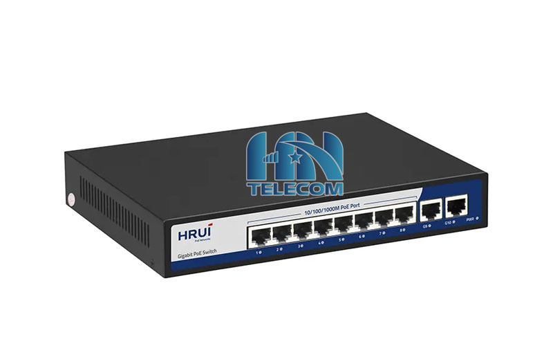 Switch POE 8port 1G Hrui HR901-AFG-82N