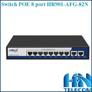 Switch POE 8port 1G Hrui chính hãng
