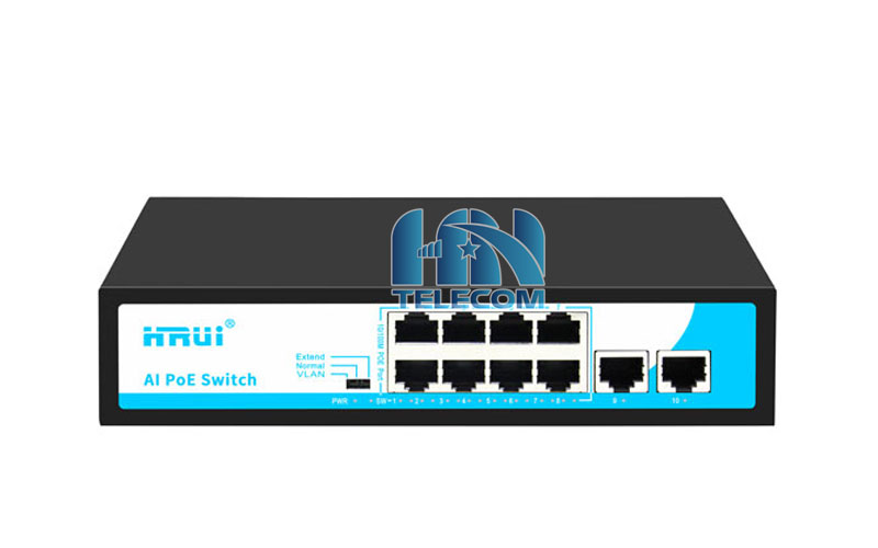 Switch POE 8 port hrui 10/100Mbps