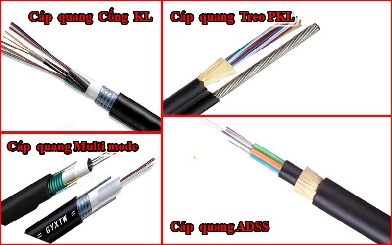 Đa dạng các loại cáp quang