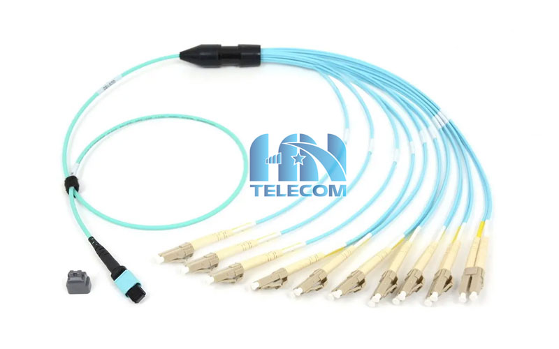 Dây nhảy quang MPO to LC 24 sợi OM4 multimode