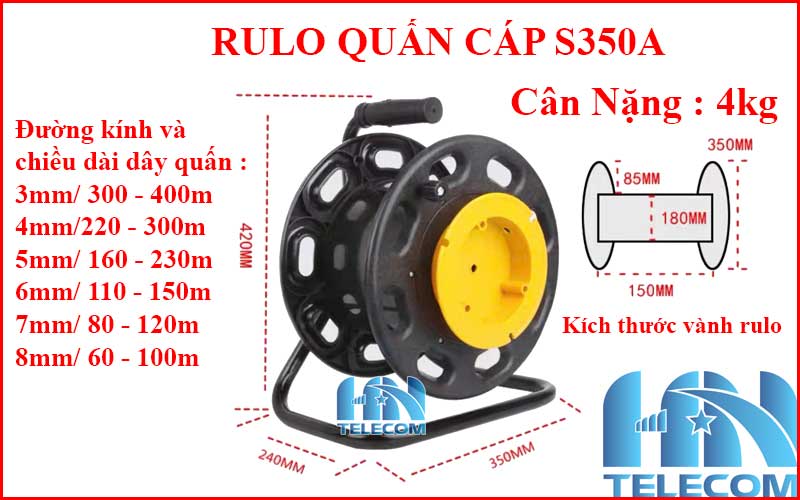 Kích thước rulo S350A
