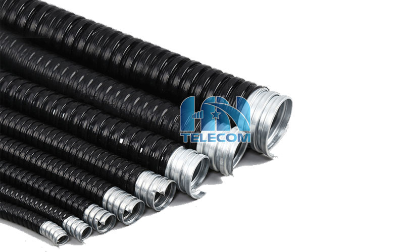 ống ruột gà lõi thép phi 38 PVC