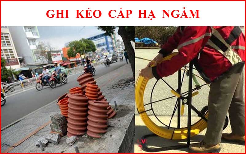 Cho thuê ghi kéo cáp hạ ngầm