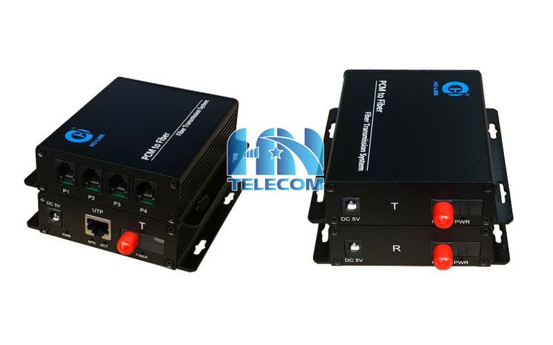 Bộ chuyển đổi quang thoại 4 kênh Holink