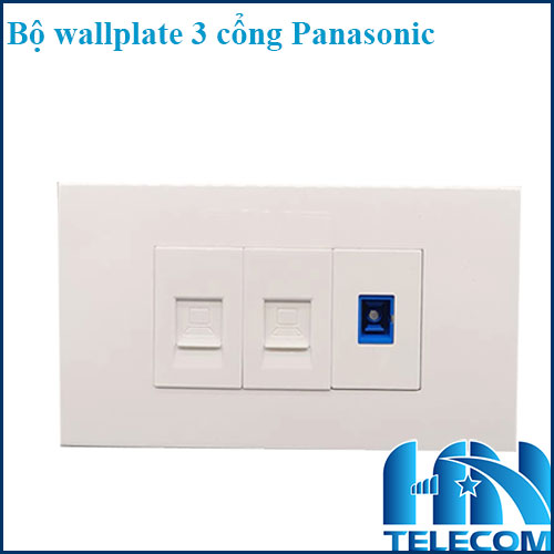 bộ wallplate 3 cổng panasonic