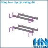 Gông treo cáp quang cột vuông đôi