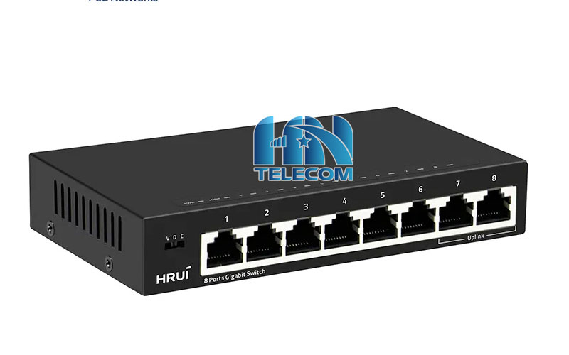 Switch hrui HR-SWG1080 8 port chính hãng