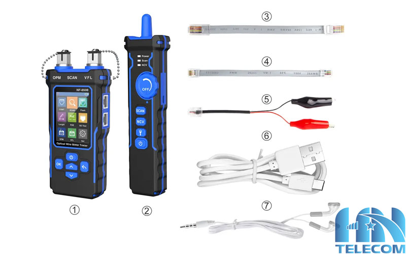 Bộ phụ kiện đầy đủ noyafa NF-8508