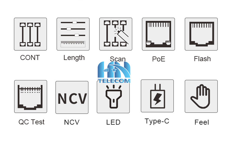 Các tính năng của máy test mạng noyafa nf-8209s