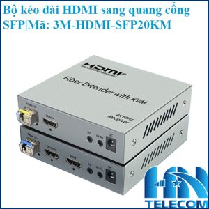 Bộ kéo dài HDMI sang quang cổng LC 20km