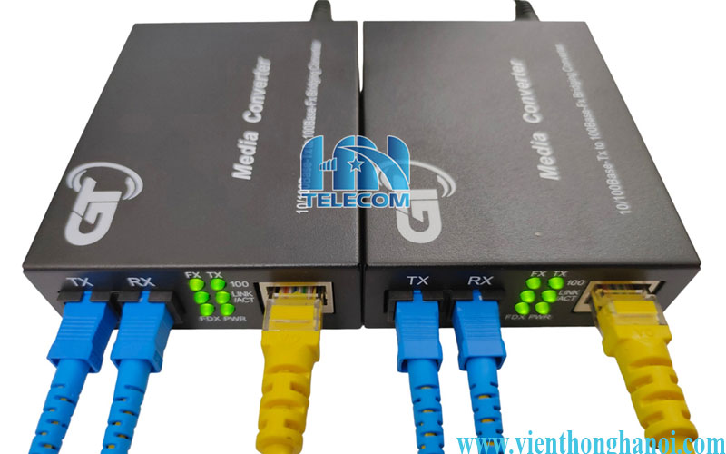 COnverter quang 2 sợi Goldtech GT-1F-2SC