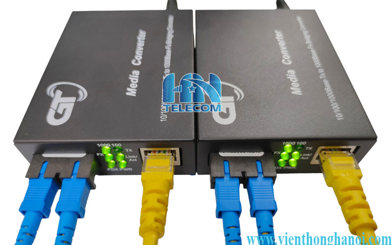 Converter quang 2 sợi GT-1G-2SC 1000Mbps