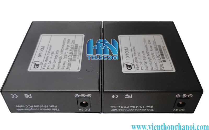 Converter quang Goldtech GT-1G-2SC 1000Mbps